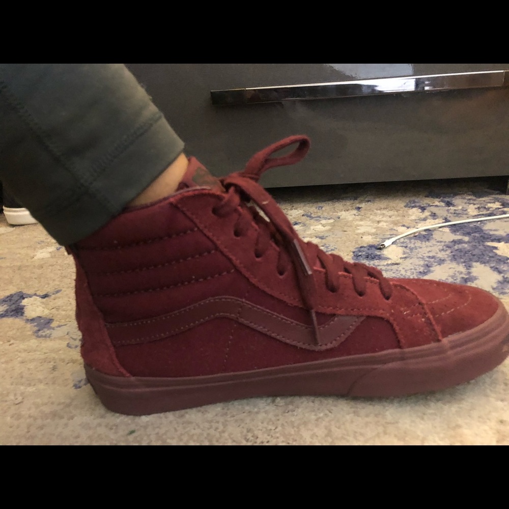 Burgundy Sk8 High Vans